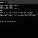 Elimina file con la stessa estensione in un colpo solo! Ecco lo Script magico