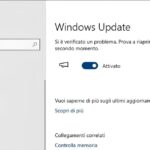 Errore Aggiornamenti Windows