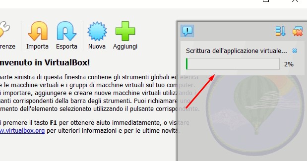 trasferire macchina virtuale