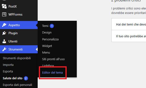 risolvere l’errore cURL 28 WordPress