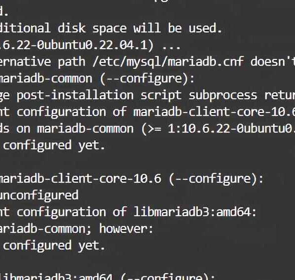 Perché appare l’errore path /etc/mysql/mariadb.cnf doesn’t exist durante l’update di Ubuntu