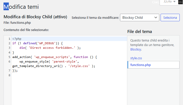 risolvere l’errore cURL 28 WordPress
