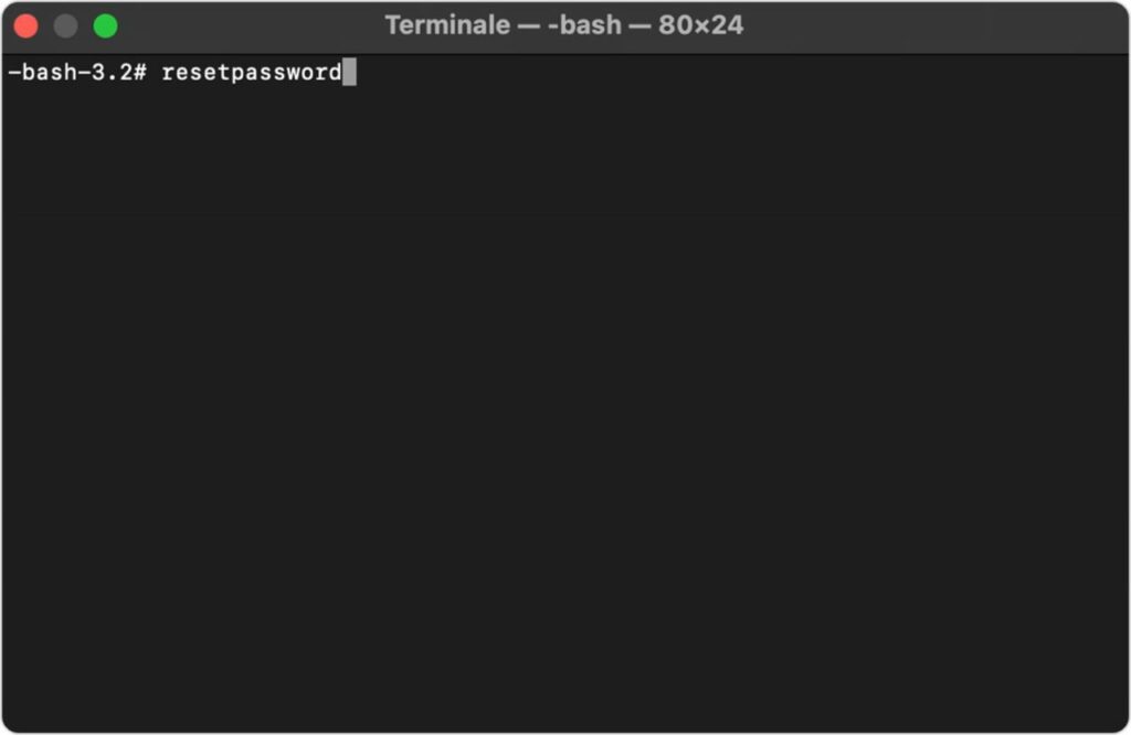 Password del Mac dimenticata