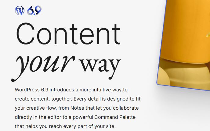 WordPress 6.9: novità, funzionalità e compatibilità plugin