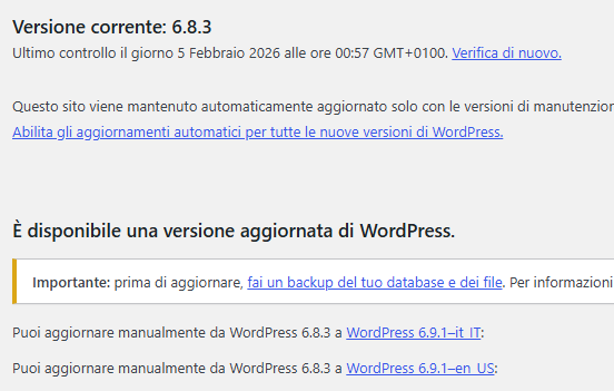 WordPress 6.9.1